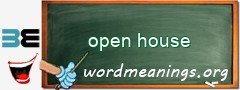 WordMeaning blackboard for open house
